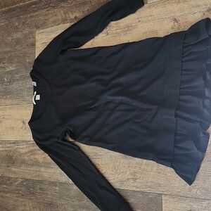 Scotch & Soda Black Ruffle Hem Tunic